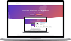 Image of the Creative Digital Media Website with Optimisation Results